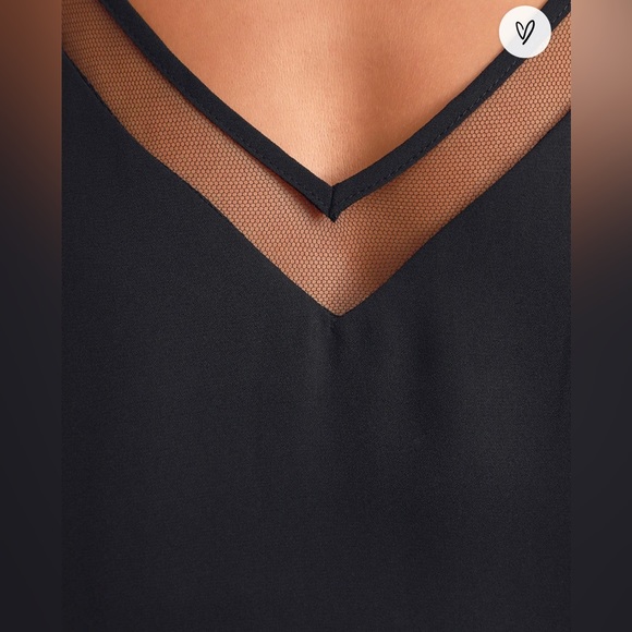 Lulu’s Sweet Fling Black Mesh Top Medium NWOT - Picture 4 of 7